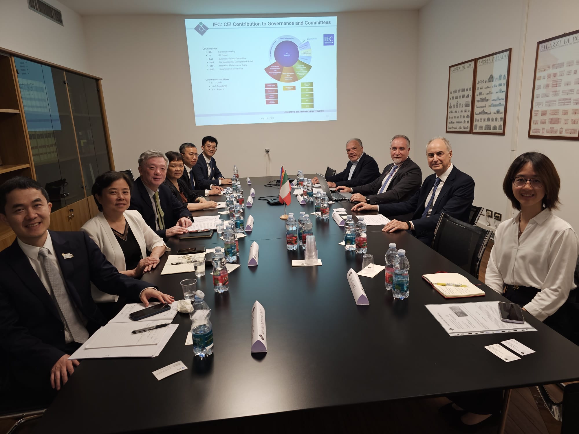 La delegazione cinese in ambito IEC in visita al CEI